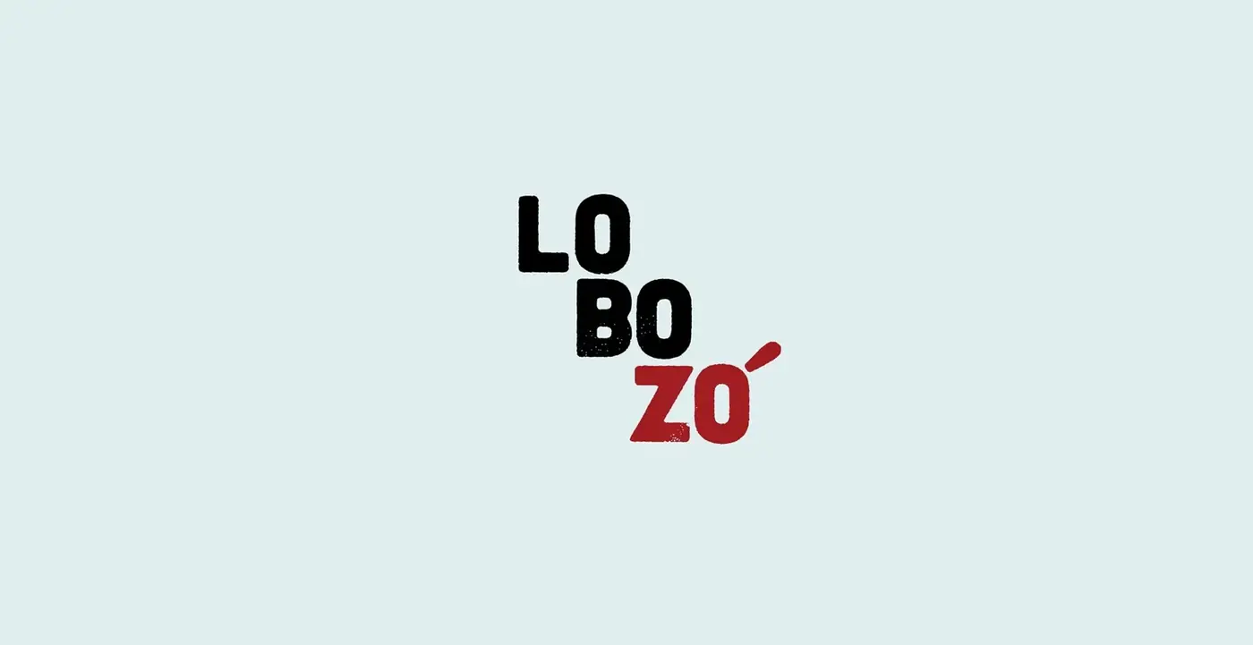Porco desenhado em bico de pena, da identidade do Restaurante Lobozó
