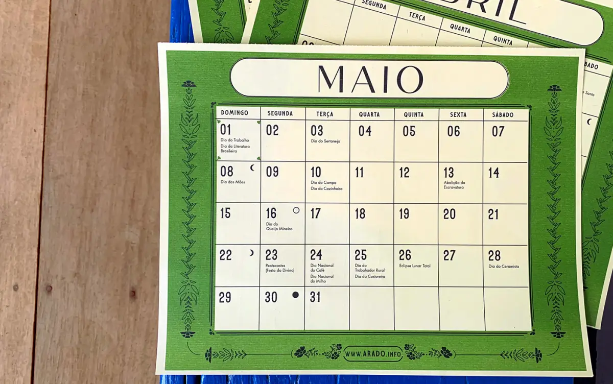 Calendário 2022 · Pássaros Cantores — imagem 10 de 13