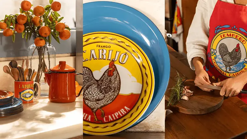 Louças da coleção Memória Interior para a Tok&Stok